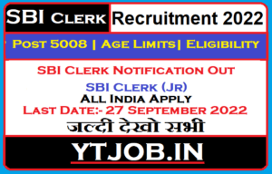 SBI_Clerk_Recruitment_2022_5008_Posts
